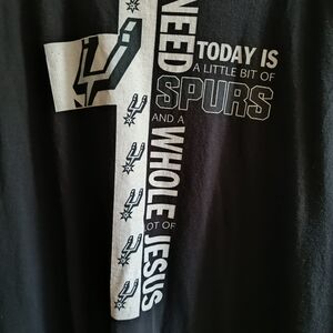 San Antonio Spurs Christ Jesus 5XL 100% Cotton Basketball Christian Faith Pray